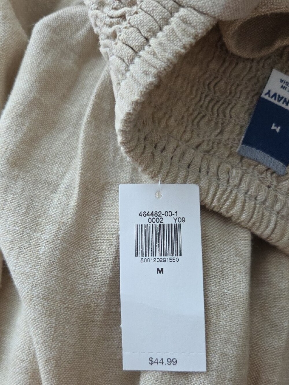 Old Navy Natural Linen-Blend Midi Dress - Picture 5 of 5